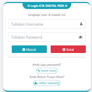 Register PGRI Wonosobo - Persatuan Guru Republik Indonesia Cabang Wonosobo